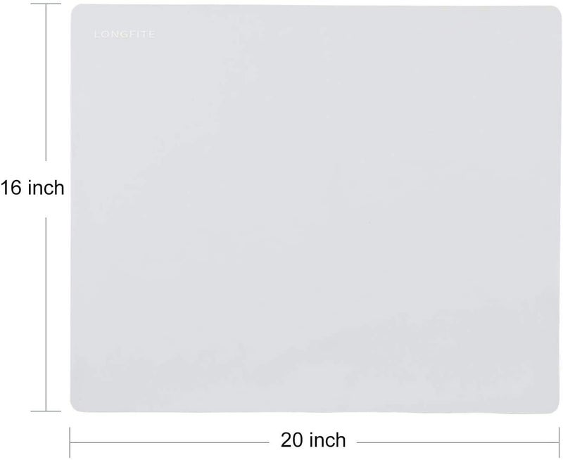 LONGFITE Silicone Baking Mat for Dough Rolling Pastry Fondant Mat Large Nonstick and Nonskid Heat Resistent, Countertop Protector, Dining Table Mat and Placemat (Large, Gray) - Image 2